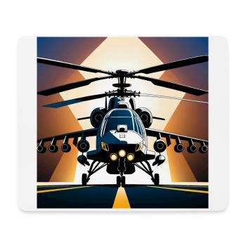 Epic Helicopter - Mouse Pad (horizontal) - white - Front
