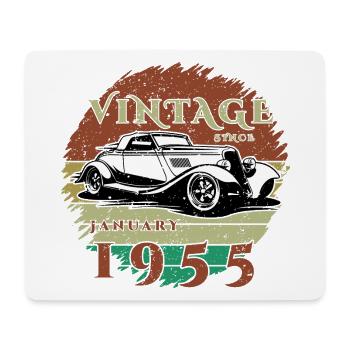 70th Birthday - Classics - Vintage since 01/1955 - Mouse Pad (horizontal) - white - Front