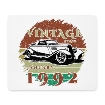 33rd Birthday - Classics - Vintage since 01/1992 - Mouse Pad (horizontal) - white - Front