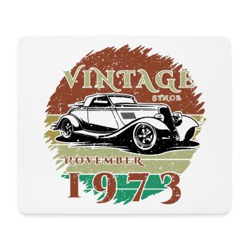 51e anniversaire - Classiques - Millésime depuis 11/1973 - Tapis de souris (format paysage) - blanc - Devant
