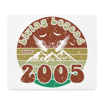 19th Birthday Living Legend since VIN 2005 - Mouse Pad (horizontal) - white - Front