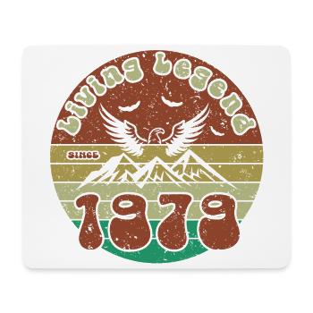 45th Birthday Living Legend since VIN 1979 - Mouse Pad (horizontal) - white - Front