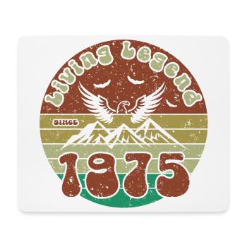 49th Birthday Living Legend since VIN 1975 - Mouse Pad (horizontal) - white - Front
