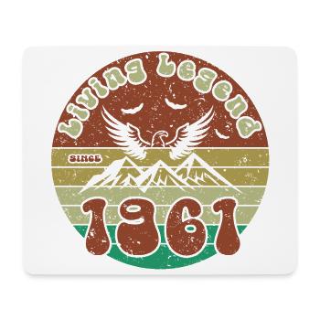 63rd Birthday Living Legend since VIN 1961 - Mouse Pad (horizontal) - white - Front