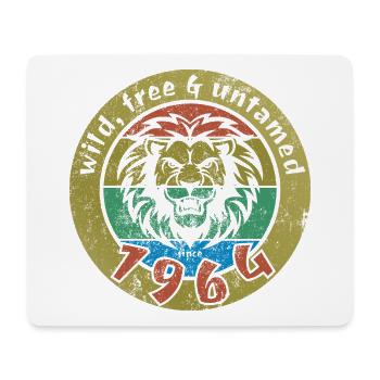 60. Geburtstag Wild, free & untamed since 1964 - Mousepad (Querformat) - Weiß - Vorne