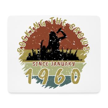 65. Geburtstag Rocking the crowd SNG 01/1960 - Mousepad (Querformat) - Weiß - Vorne