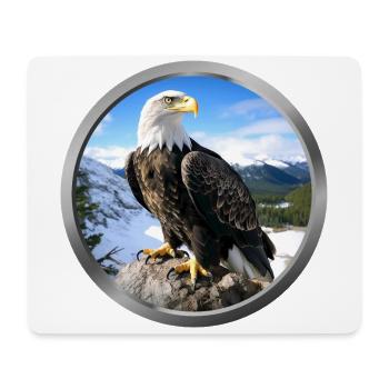 Eagle Animal - 1 - Mouse Pad (horizontal) - white - Front