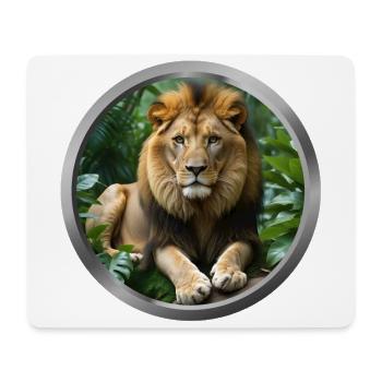 Lion Animal - 2 - Mouse Pad (horizontal) - white - Front