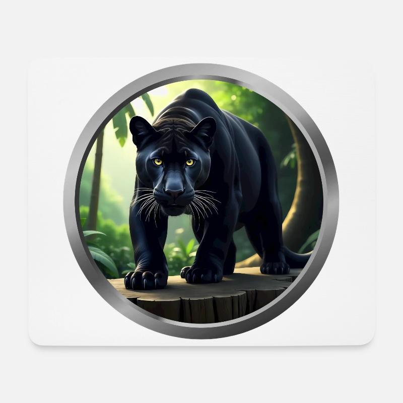 Panther Animal - Mouse Pad (horizontal) - white