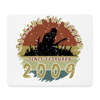 16. Geburtstag Rocking the crowd GIT 02/2009 - Mousepad (Querformat) - Weiß - Vorne