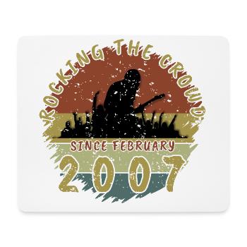 18th Birthday Rocking the crowd GIT 02/2007 - Mouse Pad (horizontal) - white - Front