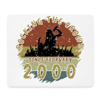 25. Geburtstag Rocking the crowd SNG 02/2000 - Mousepad (Querformat) - Weiß - Vorne