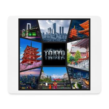 Tokyo Japan Asia Collage Skyline City Metropolis - Mouse Pad (horizontal) - white - Front