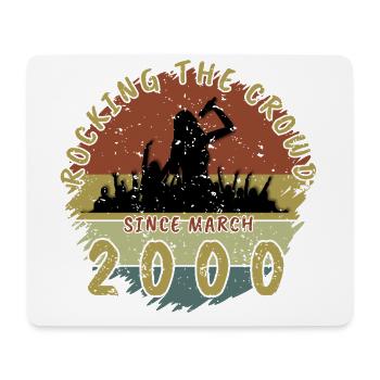 25. Geburtstag Rocking the crowd SNG 03/2000 - Mousepad (Querformat) - Weiß - Vorne