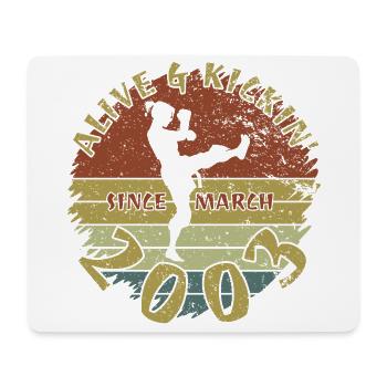 22. Geburtstag Vivant et dynamique depuis 03/2003 - Tapis de souris (format paysage) - blanc - Devant