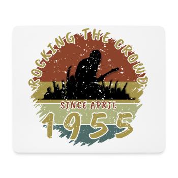 70. Geburtstag Rocking the crowd GIT 04/1955 - Mousepad (Querformat) - Weiß - Vorne