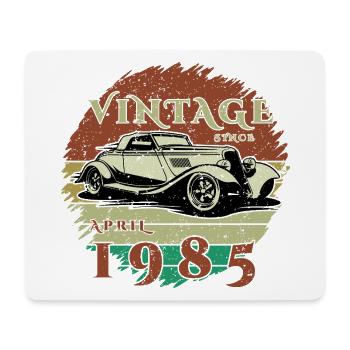 40. Geburtstag - Klassiker - Vintage since 04/1985 - Mousepad (Querformat) - Weiß - Vorne