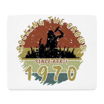 55. Geburtstag Rocking the crowd SNG 04/1970 - Mousepad (Querformat) - Weiß - Vorne