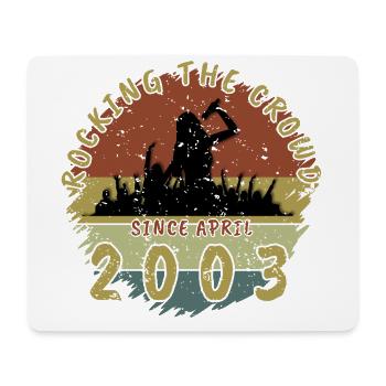 22. Geburtstag Rocking the crowd SNG 04/2003 - Mousepad (Querformat) - Weiß - Vorne