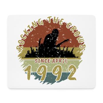 33. Geburtstag Rocking the crowd GIT 04/1992 - Mousepad (Querformat) - Weiß - Vorne