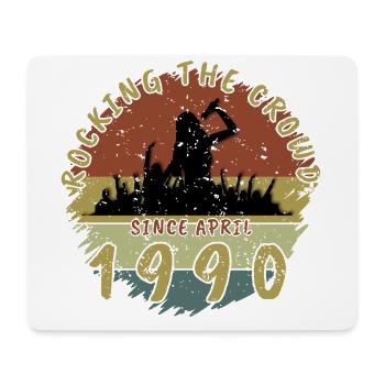 35. Geburtstag Rocking the crowd SNG 04/1990 - Mousepad (Querformat) - Weiß - Vorne