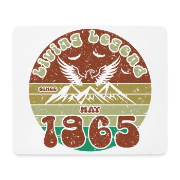 60. Geburtstag Living Legend since VIN 05/1965 - Mousepad (Querformat) - Weiß - Vorne