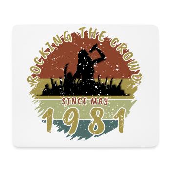 44e anniversaire Faire vibrer la foule SNG 05/1981 - Tapis de souris (format paysage) - blanc - Devant