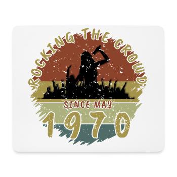 55. Geburtstag Rocking the crowd SNG 05/1970 - Mousepad (Querformat) - Weiß - Vorne