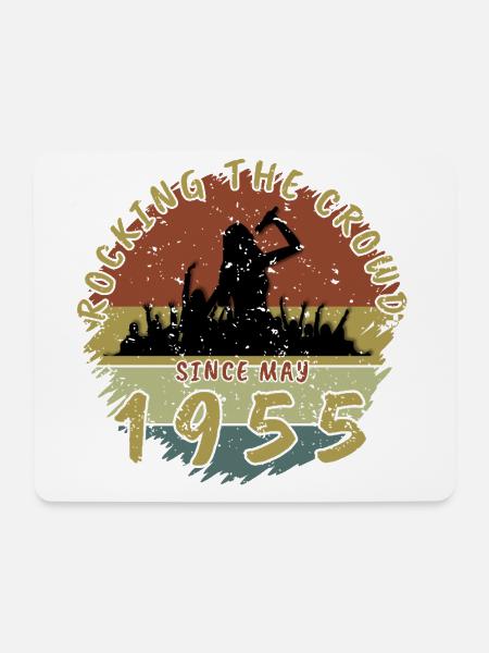 70. Geburtstag Rocking the crowd SNG 05/1955 - Mousepad (Querformat) - Weiß