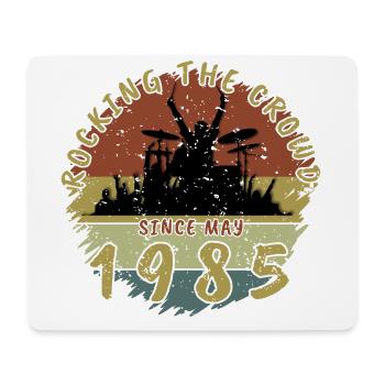 40. Geburtstag Rocking the crowd DRM 05/1985 - Mousepad (Querformat) - Weiß - Vorne