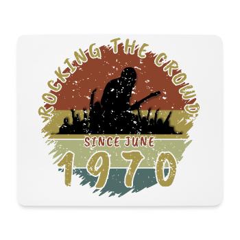 55th Birthday Rocking the crowd GIT 06/1970 - Mouse Pad (horizontal) - white - Front