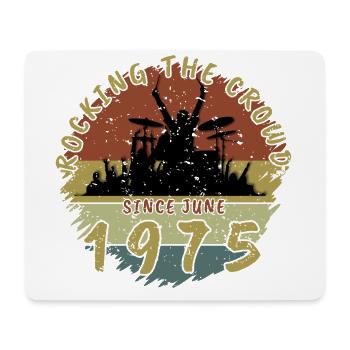 50. Geburtstag Rocking the crowd DRM 06/1975 - Mousepad (Querformat) - Weiß - Vorne