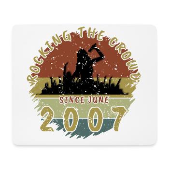 18. Geburtstag Rocking the crowd SNG 06/2007 - Mousepad (Querformat) - Weiß - Vorne