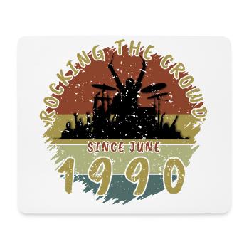 35e anniversaire Faire vibrer la foule DRM 06/1990 - Tapis de souris (format paysage) - blanc - Devant