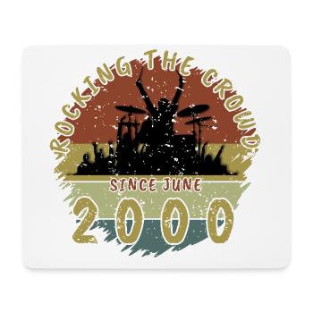 25th Birthday Rocking the crowd DRM 06/2000 - Mouse Pad (horizontal) - white - Front