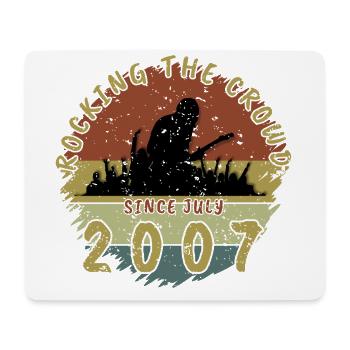 18. Geburtstag Rocking the crowd GIT 07/2007 - Mousepad (Querformat) - Weiß - Vorne