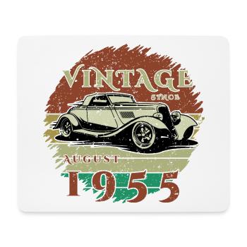 70th Birthday - Classic - Vintage since 08/1955 - Mouse Pad (horizontal) - white - Front