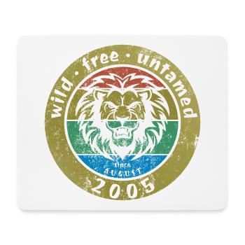 20. Geburtstag Wild, free & untamed since 08/2005 - Mouse Pad (horizontal) - white - Front
