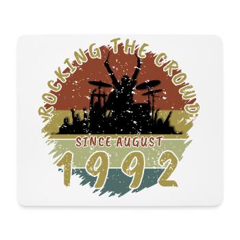 33. Geburtstag Rocking the crowd DRM 08/1992 - Mousepad (Querformat) - Weiß - Vorne