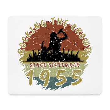 70. Geburtstag Rocking the crowd SNG 09/1955 - Mousepad (Querformat) - Weiß - Vorne