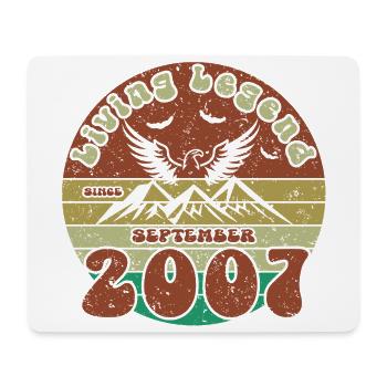 18th Birthday Living Legend since VIN 09/2007 - Mouse Pad (horizontal) - white - Front