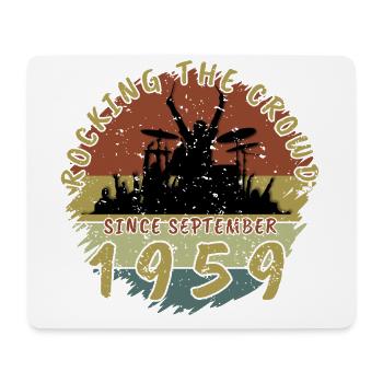 66th Birthday Rocking the crowd DRM 09/1959 - Mouse Pad (horizontal) - white - Front
