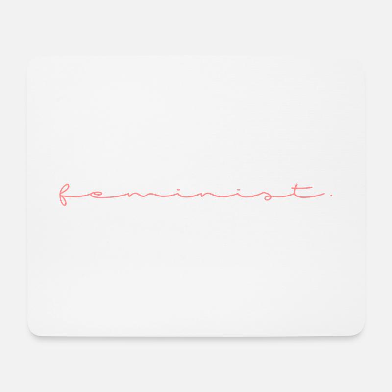 Feminist. | Feminismus - Mousepad (Querformat) - Weiß