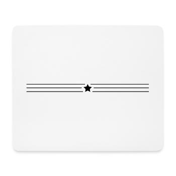 star line icon - Mouse Pad (horizontal) - white - Front