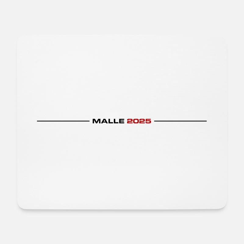 Malle 2025 - Mousepad (Querformat) - Weiß