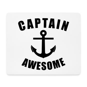 CAPITAINE AWESOME ! MARIN ET ANCRE IDÉE DE CADEAU - Tapis de souris (format paysage) - blanc - Devant