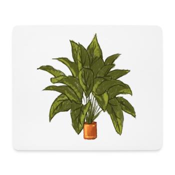 Plante - Tapis de souris (format paysage) - blanc - Devant
