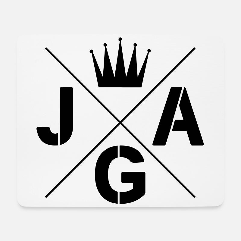 jga krone junggesellenabschied - Mousepad (Querformat) - Weiß