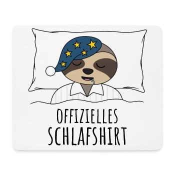 Offizielles Schlafshirt - Mousepad (Querformat) - Weiß - Vorne