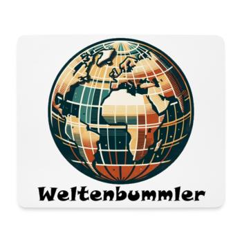 Globetrotter - Mouse Pad (horizontal) - white - Front